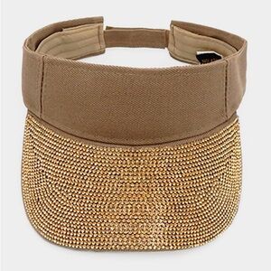 Sold 🌺 Women’s Crystallized Solid Color Visors